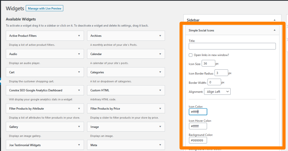 cara mengedit sidebar wordpress