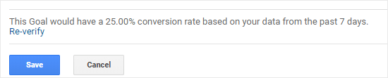 verificar el detalle de la meta