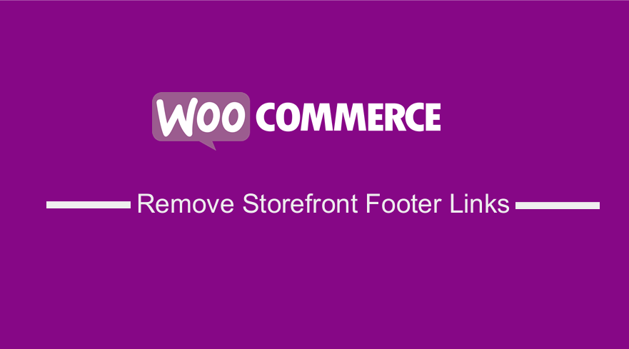 Удалить встроенную ссылку в футере магазина и WooCommerce