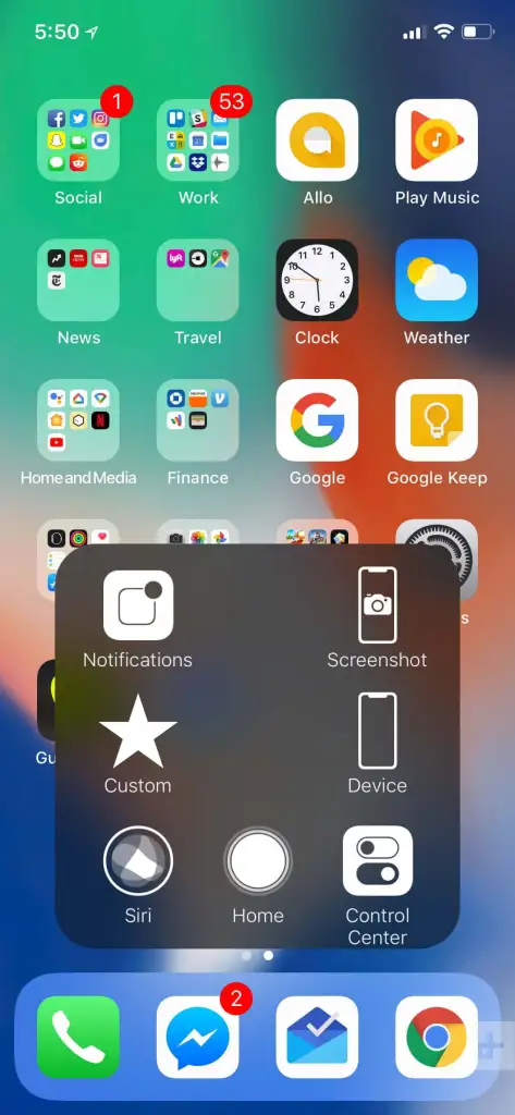 captură de ecran iphone
