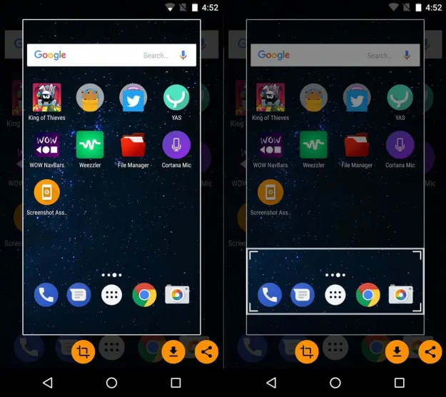 captură de ecran Android