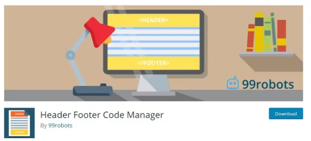 manager de cod pentru antet și subsol