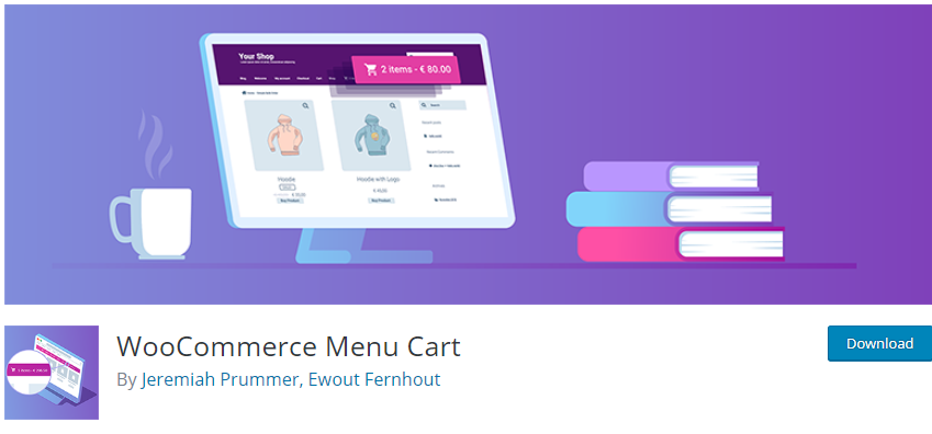WooCommerce 메뉴 카트