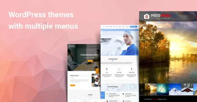 موضوعات WordPress بقوائم متعددة