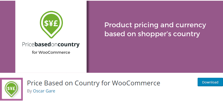 ราคาตามประเทศสำหรับ WooCommerce