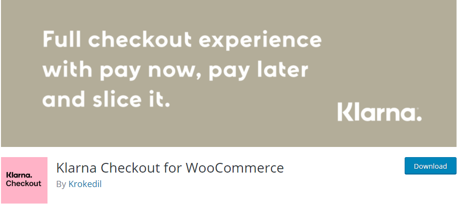 Klarna Checkout สำหรับ WooCommerce