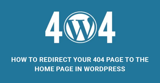 404 sayfa WordPress yönlendirme