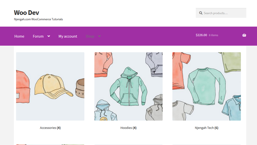 Afficher les produits WooCommerce par catégorie