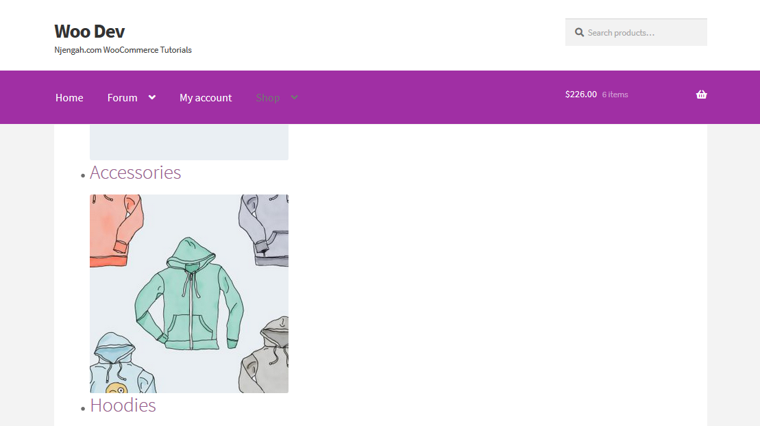 Afficher les produits WooCommerce par catégorie
