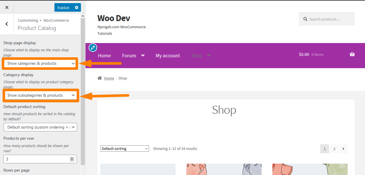 Afficher les produits WooCommerce par catégorie