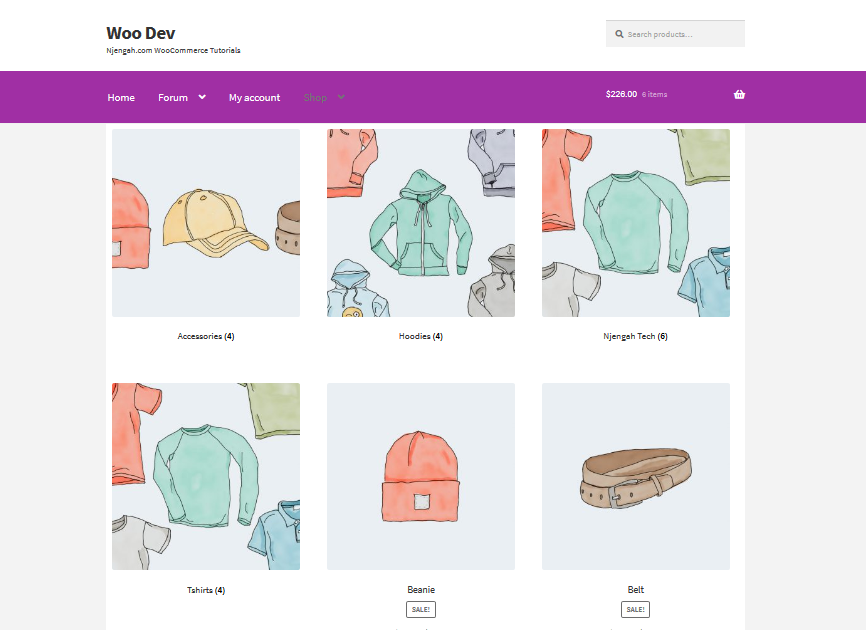 Afficher les produits WooCommerce par catégorie