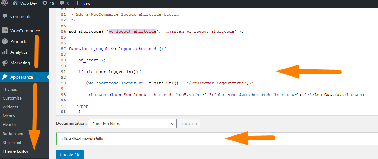 ajouter un shortcode à functions.php woocommerce