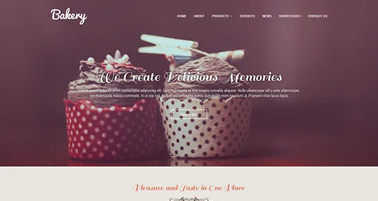 tema WordPress de padaria