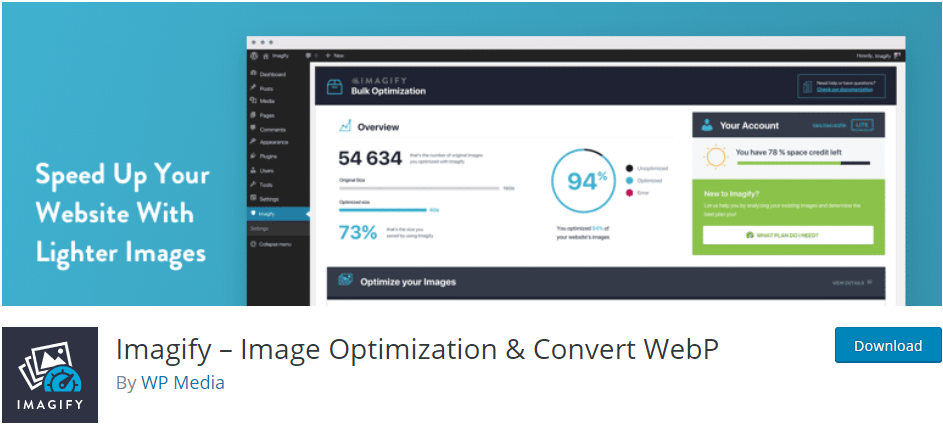 تخيل - تحسين الصور وتحويل WebP