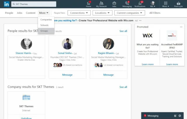 LinkedInグループ検索