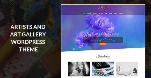 художественная галерея и старинная тема WordPress