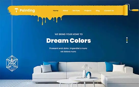 WordPress-Theme der Malerfirma