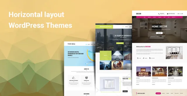 WordPress-Designs mit horizontalem Layout