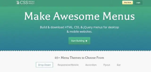 Creatorul de meniuri css