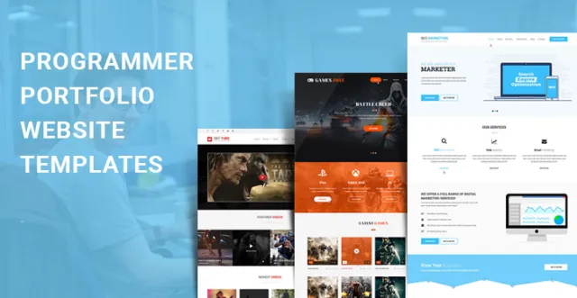 Portfolio programistów motywy WordPress