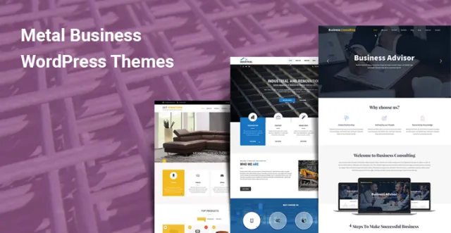 金屬商業 WordPress 主題