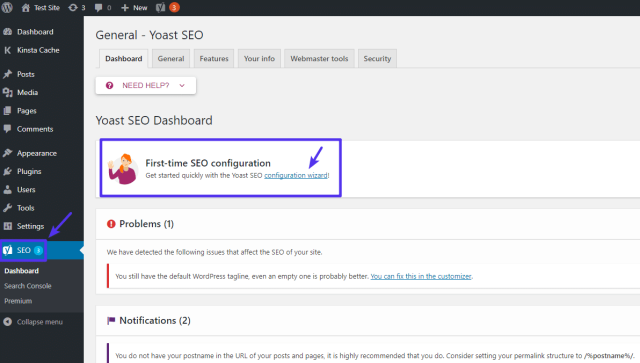 Yoast SEO Yapılandırma Sihirbazı