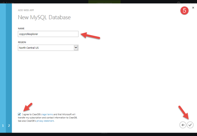 novo banco de dados MySQL