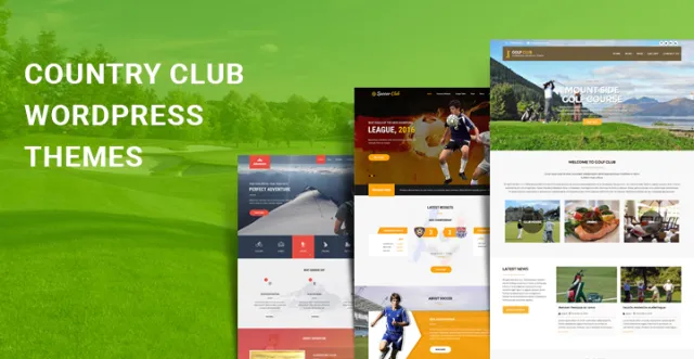 Temas WordPress de clube de campo