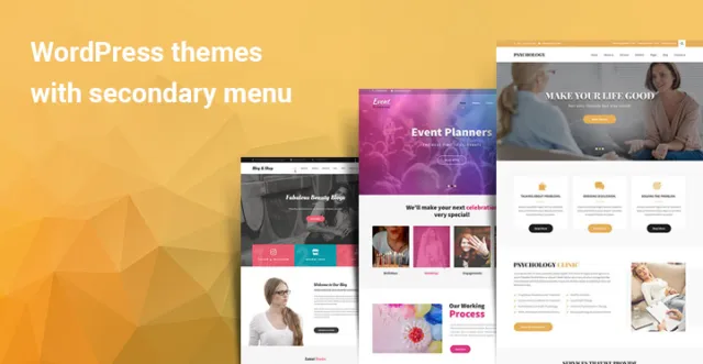 WordPress-Themes mit sekundärem Menü