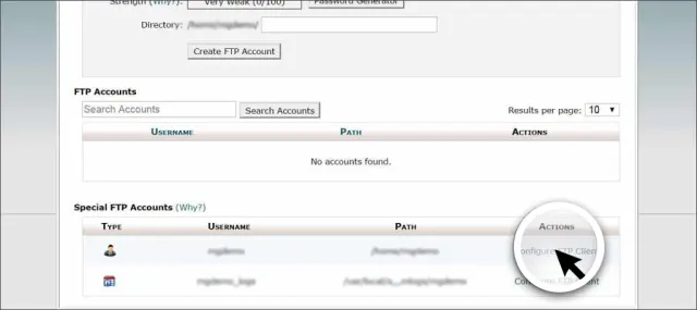 Konfigurasikan Klien FTP