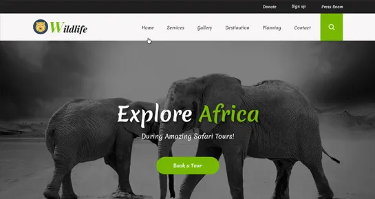Tema WordPress Zoológico