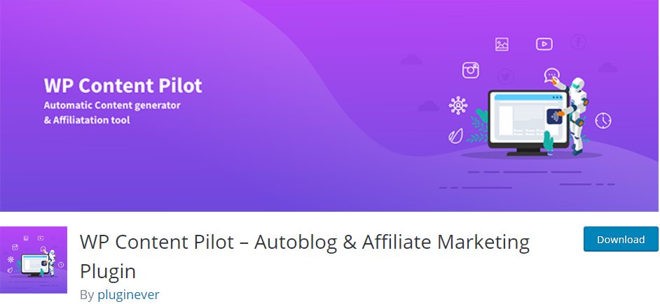 WP Content Pilot — плагин для автоблогов и партнерского маркетинга