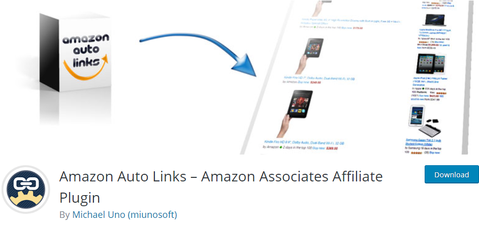Amazon Auto Links — партнерский плагин Amazon Associates