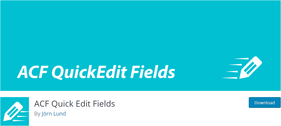 Campos de edición rápida de ACF