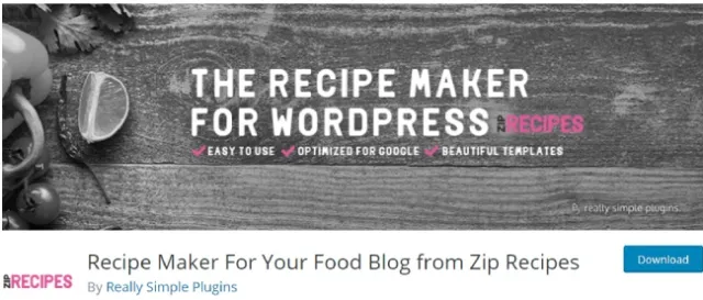 zip do fabricante de receitas