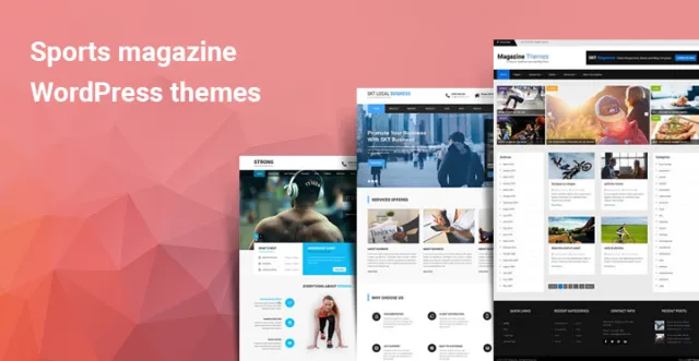 스포츠 잡지 WordPress 테마