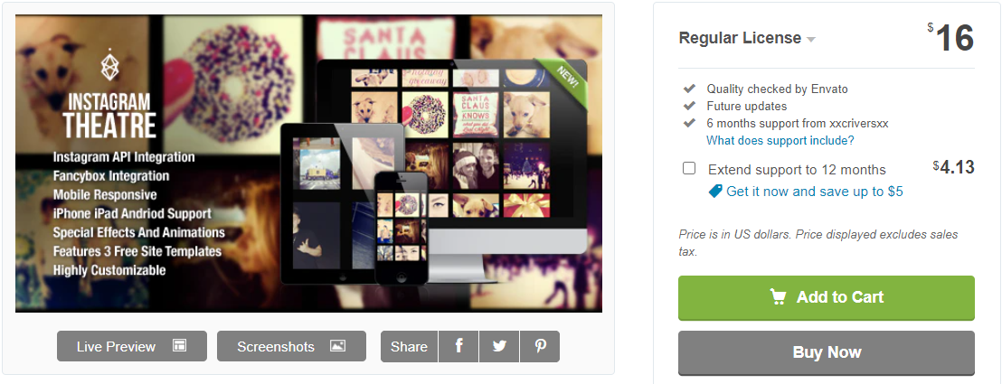 Instagram Theater Meilleurs plugins Instagram WordPress