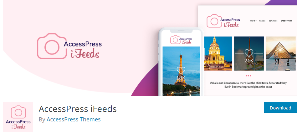 AccessPress iFeeds Meilleurs plugins Instagram