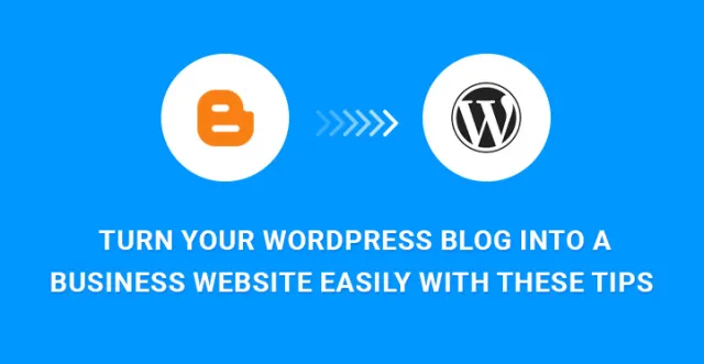 บล็อก WordPress สู่เว็บไซต์ธุรกิจ
