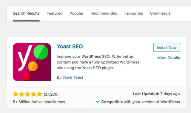 yoastseoをインストールします