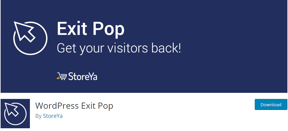 Pop de sortie WordPress