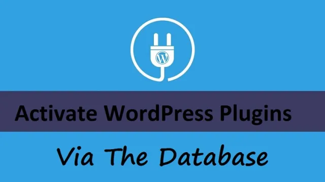 Aktywuj wtyczki WordPress za pośrednictwem bazy danych