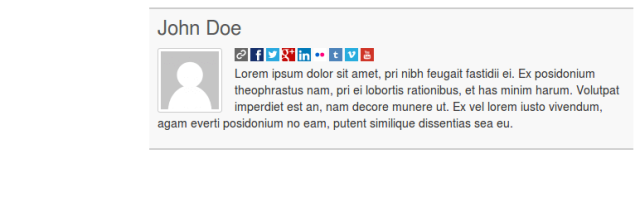 autor bio box