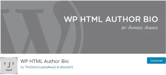 WP HTML Autor Bio