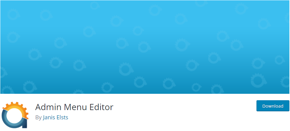 Editor del menu di amministrazione