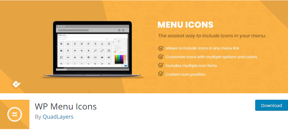 Icone del menu WP