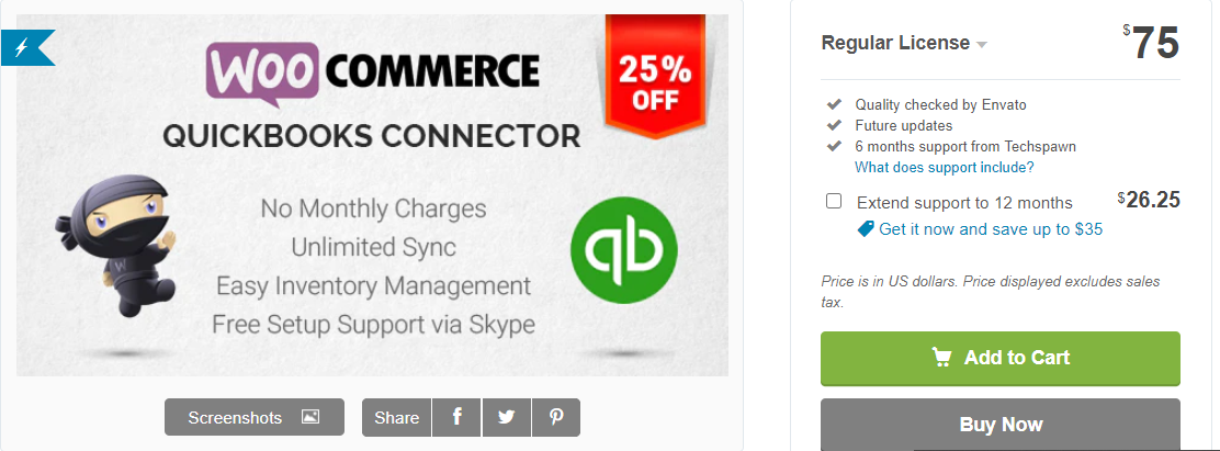 Connecteur WooCommerce QuickBooks