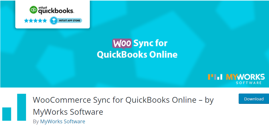 WooCommerce Sync pour QuickBooks en ligne - par MyWorks Software