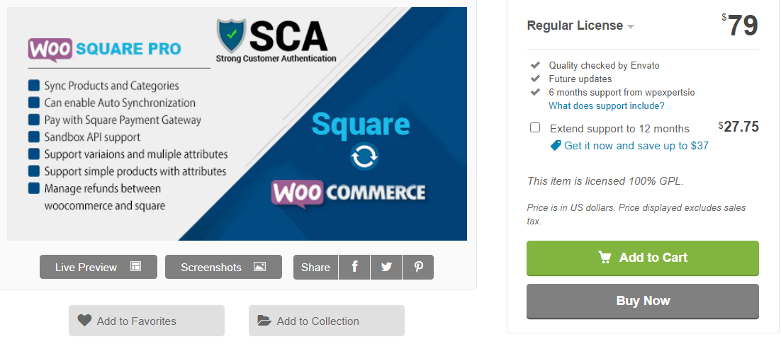 WooSquare Pro - Carré pour WooCommerce
