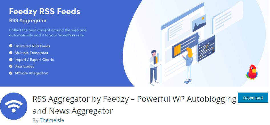 Agregator RSS autorstwa Feedzy